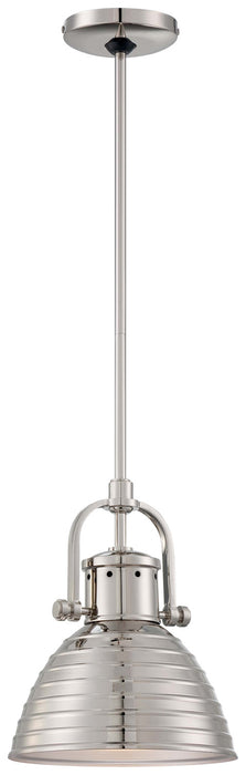 Minka-Lavery 2246-613 One Light Mini Pendant, Polished Nickel