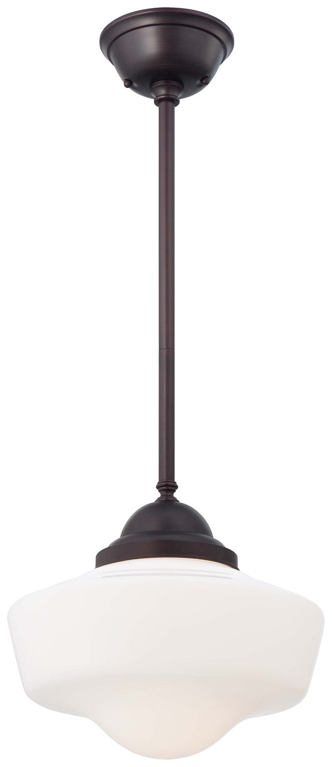Minka-Lavery 2256-576 One Light Pendant, Brushed Bronze