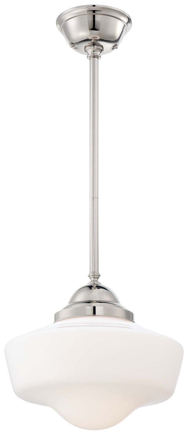 Minka-Lavery 2256-613 One Light Pendant, Polished Nickel