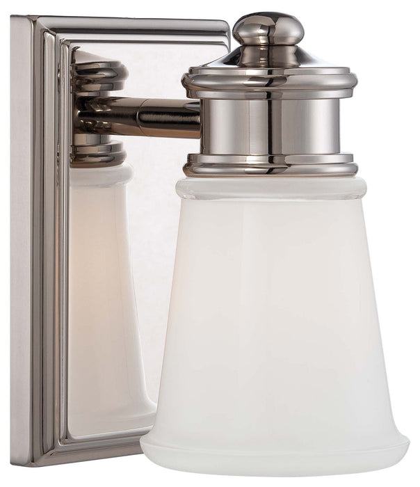 Minka-Lavery 4531-613 One Light Bath, Polished Nickel