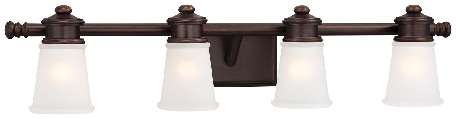 Minka-Lavery 4534-267B Four Light Bath, Dark Brushed Bronze (Painted)