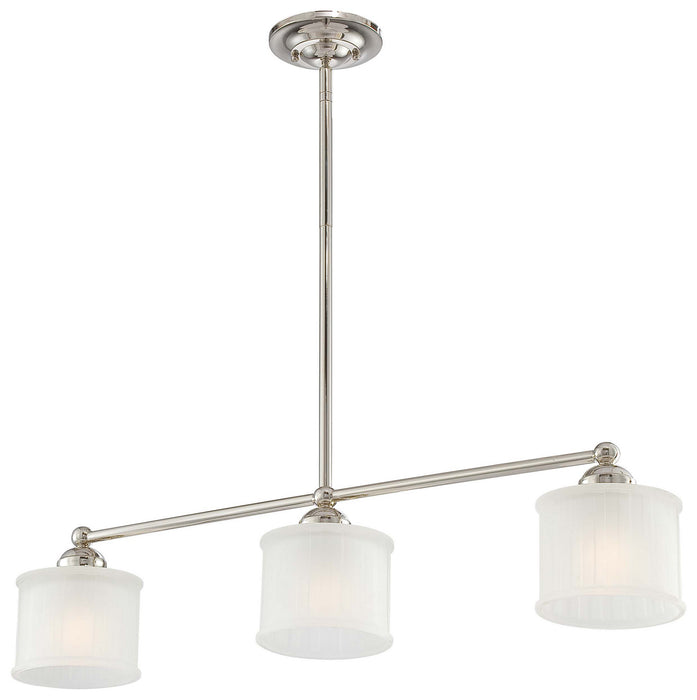 Minka-Lavery 1734-613 Three Light Island Pendant, Polished Nickel
