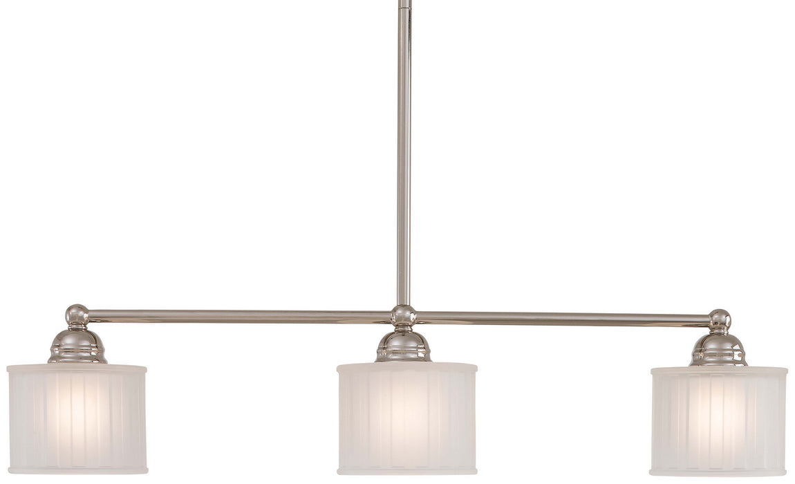 Minka-Lavery 1734-613 Three Light Island Pendant, Polished Nickel