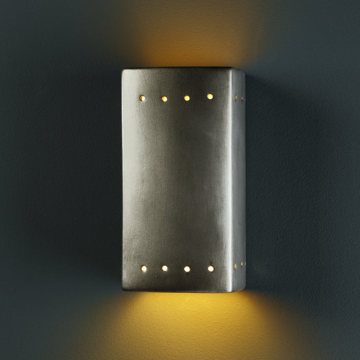 Justice Designs CER-0925-ANTS Lantern, Antique Silver