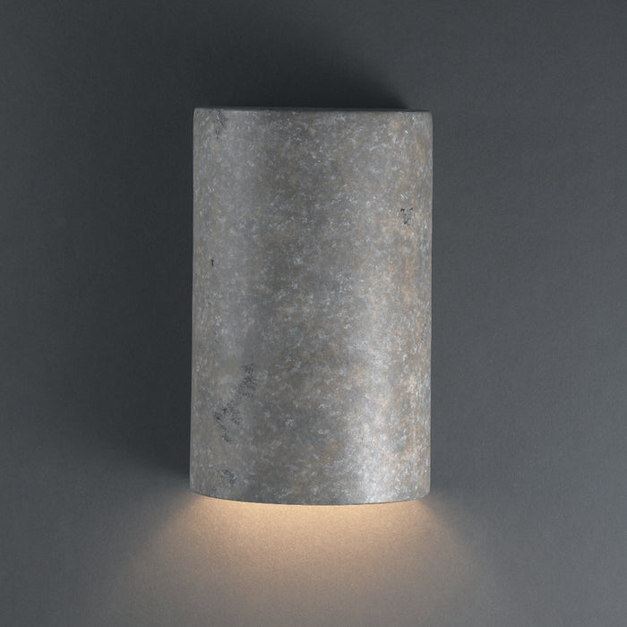 Justice Designs CER-0940-TRAM Lantern, Mocha Travertine