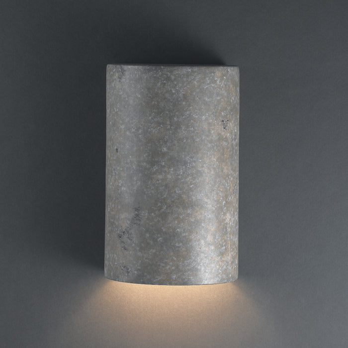 Justice Designs CER-0940W-TRAM Lantern, Mocha Travertine