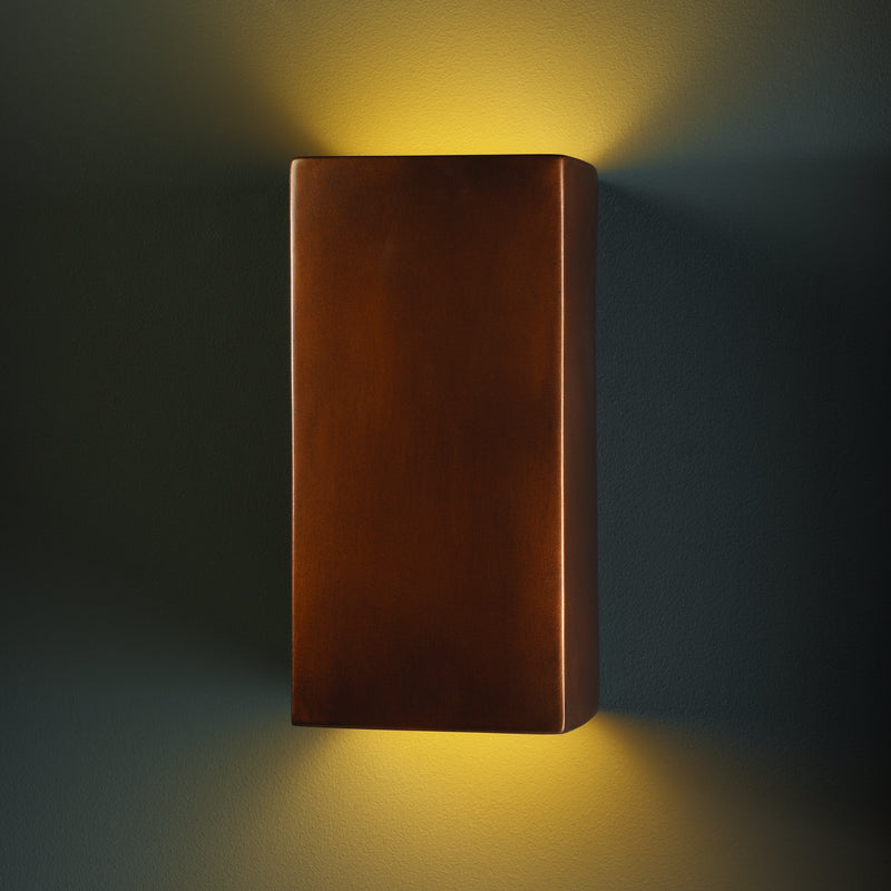 Justice Designs CER-0955-ANTC Lantern, Antique Copper