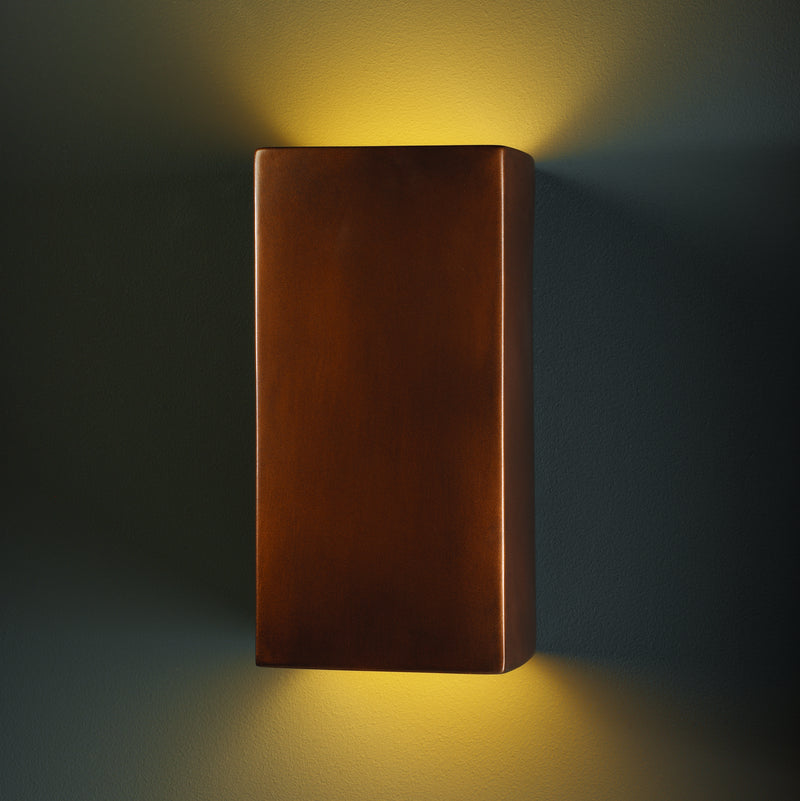 Justice Designs CER-0955W-ANTC Lantern, Antique Copper