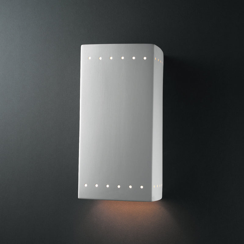 Justice Designs CER-0960-BIS Lantern, Bisque