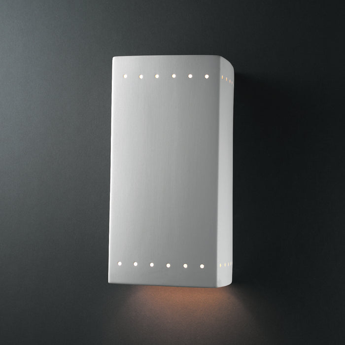 Justice Designs CER-0960W-BIS Lantern, Bisque