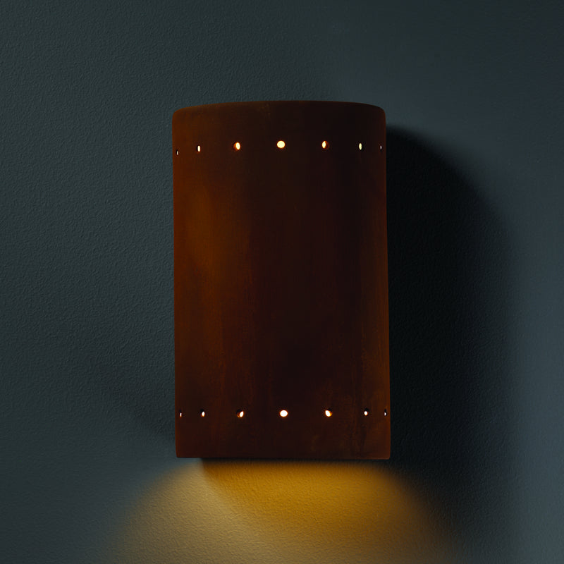 Justice Designs CER-0990-RRST Lantern, Real Rust