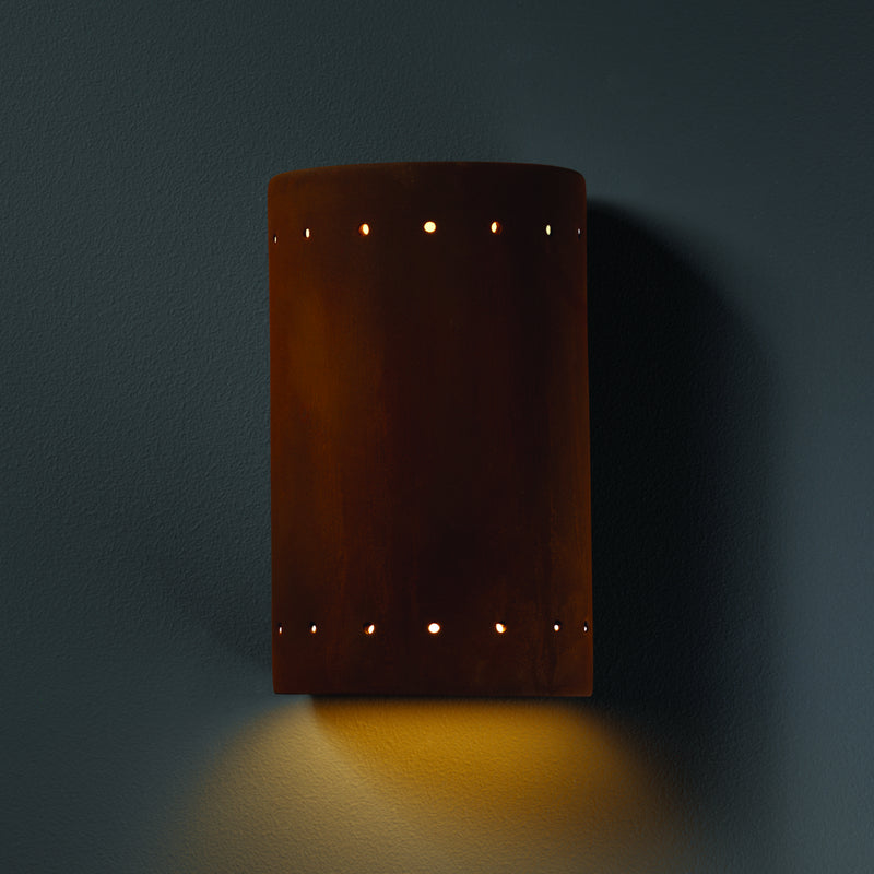 Justice Designs CER-0990W-RRST Lantern, Real Rust