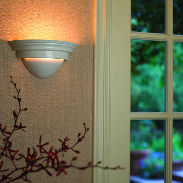 Justice Designs CER-1005-BIS Wall Sconce, Bisque