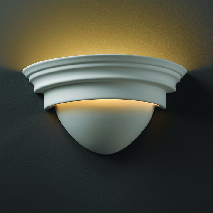 Justice Designs CER-1005-BIS Wall Sconce, Bisque