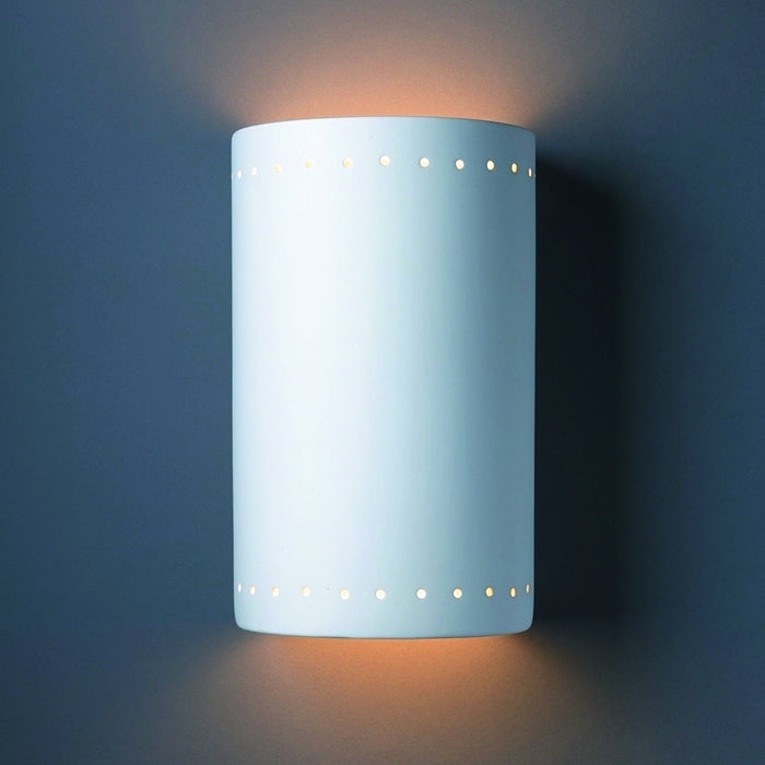 Justice Designs CER-1295W-BIS Lantern, Bisque