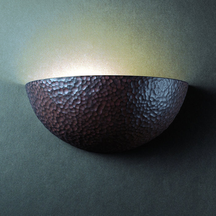 Justice Designs CER-1300-HMIR Lantern, Hammered Iron