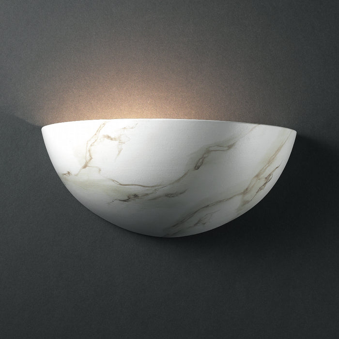 Justice Designs CER-1300-STOC Lantern, Carrara Marble