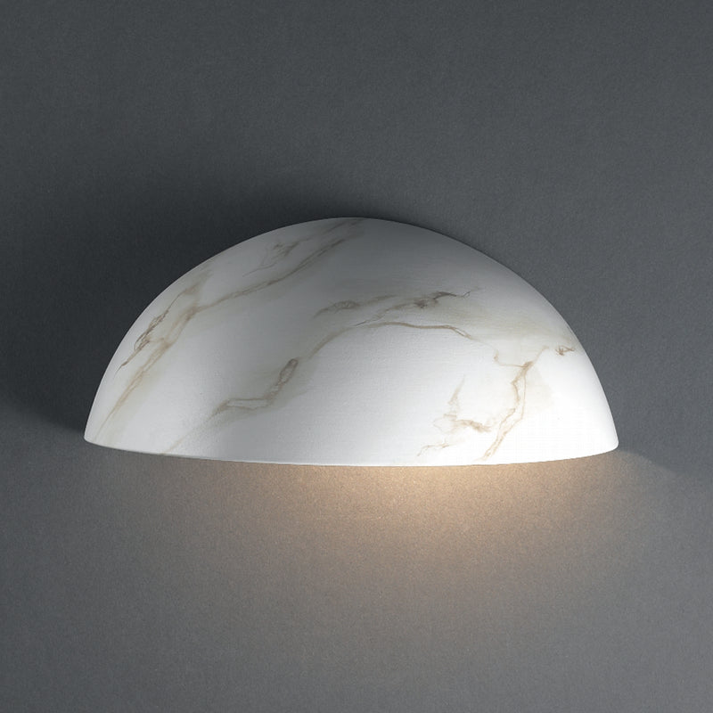 Justice Designs CER-1300W-STOC Lantern, Carrara Marble