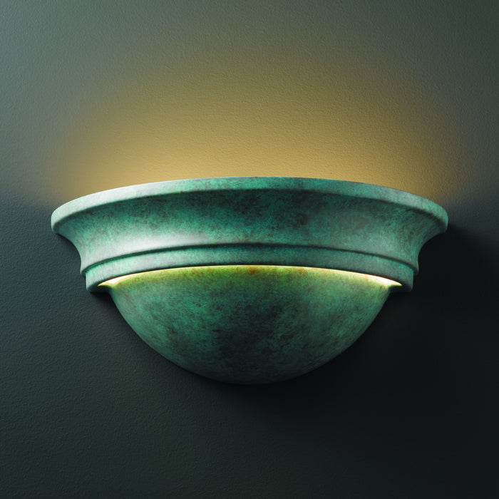Justice Designs CER-1515-PATV Lantern, Verde Patina