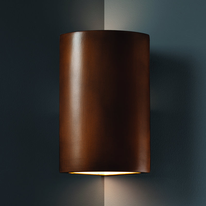 Justice Designs CER-1885-ANTC Wall Sconce, Antique Copper