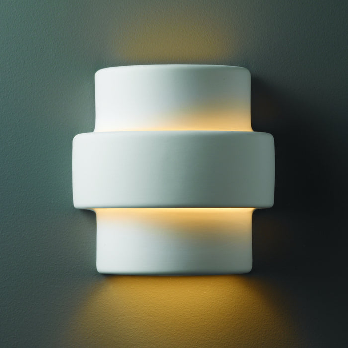 Justice Designs CER-2205W-BIS Lantern, Bisque