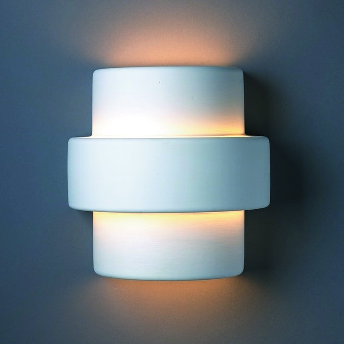 Justice Designs CER-2215W-BIS Lantern, Bisque