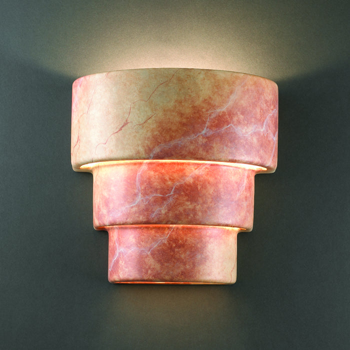 Justice Designs CER-2225-STOA Lantern, Agate Marble