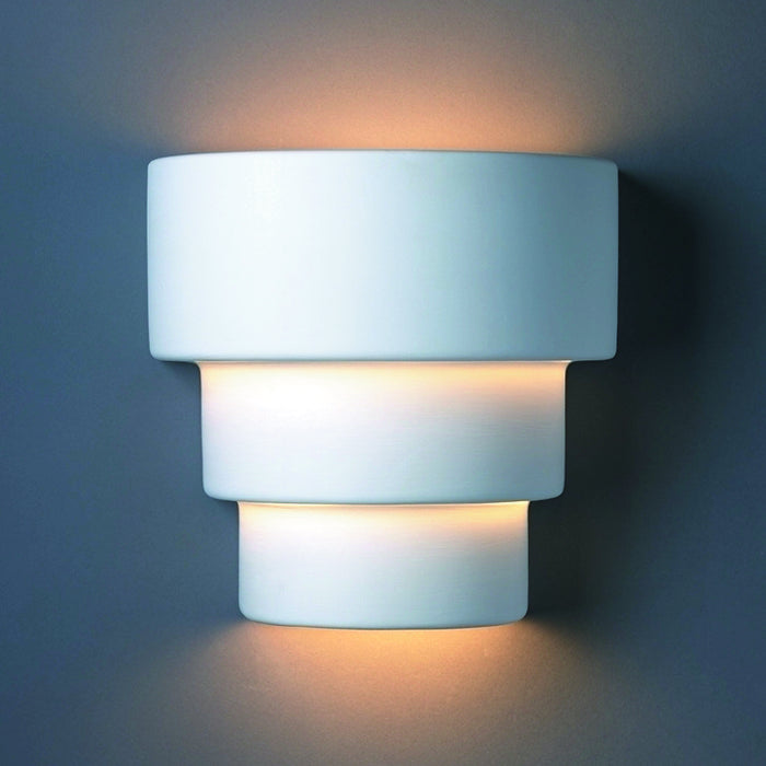 Justice Designs CER-2225W-BIS Lantern, Bisque