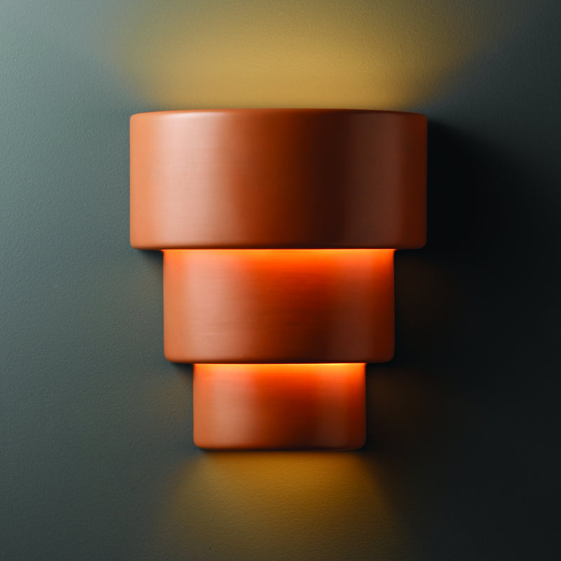 Justice Designs CER-2235-TERA Lantern, Terra Cotta