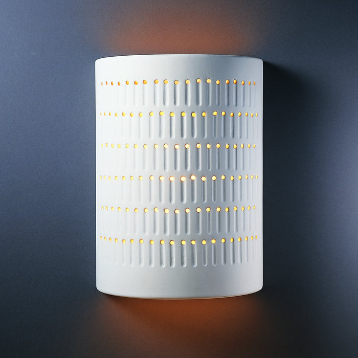 Justice Designs CER-2295W-BIS Lantern, Bisque