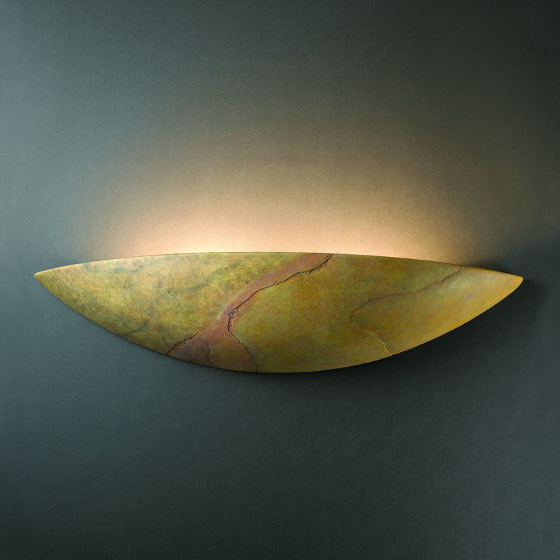 Justice Designs CER-4200-SLHY Lantern, Harvest Yellow Slate