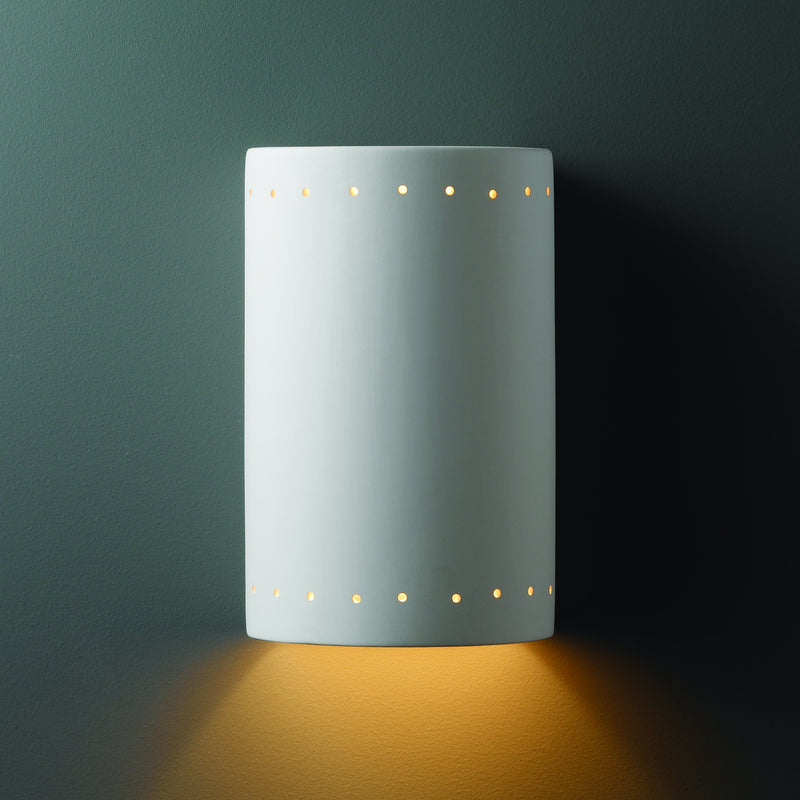 Justice Designs CER-5290W-BIS Wall Sconce, Bisque