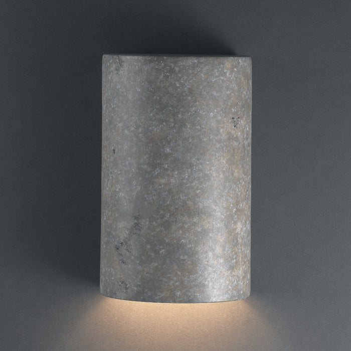Justice Designs CER-5940-TRAM Wall Sconce, Mocha Travertine