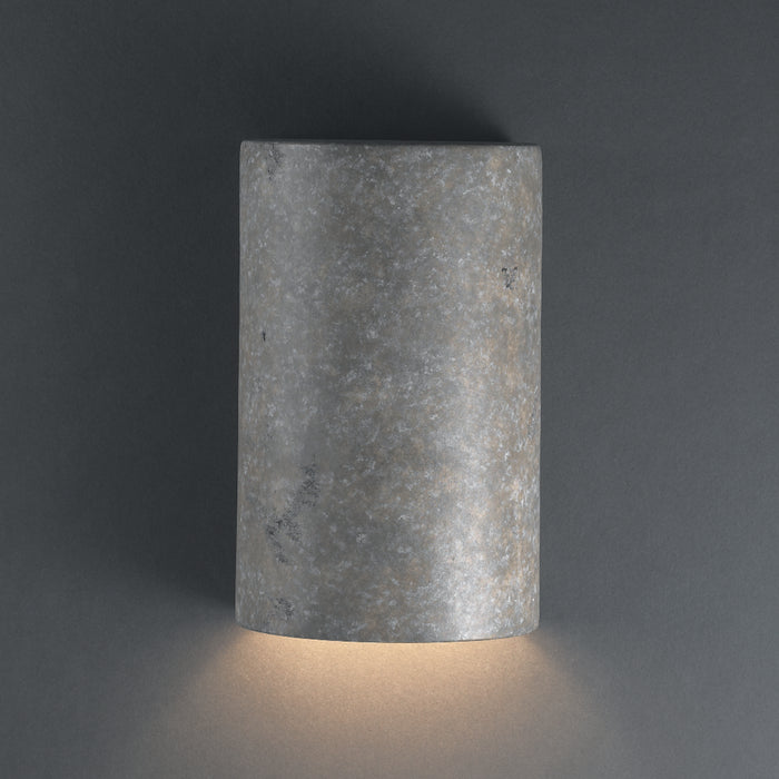 Justice Designs CER-5940W-TRAM Wall Sconce, Mocha Travertine