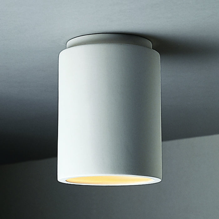 Justice Designs CER-6100W-BIS Flush-Mount, Bisque