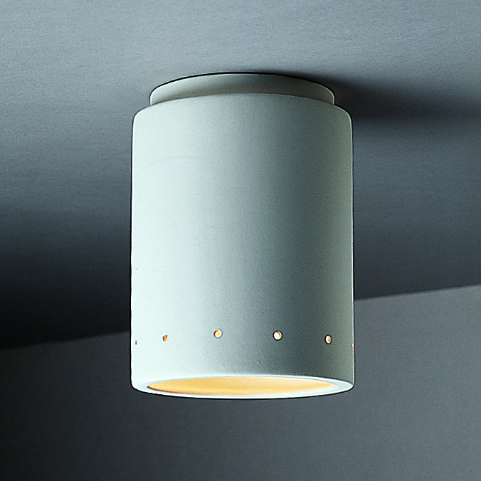 Justice Designs CER-6105W-BIS Flush-Mount, Bisque