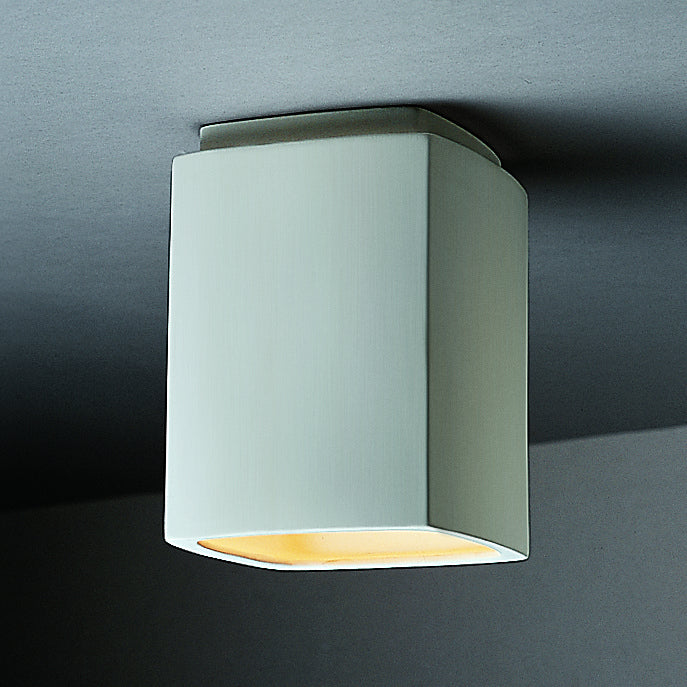 Justice Designs CER-6110W-BIS Flush-Mount, Bisque