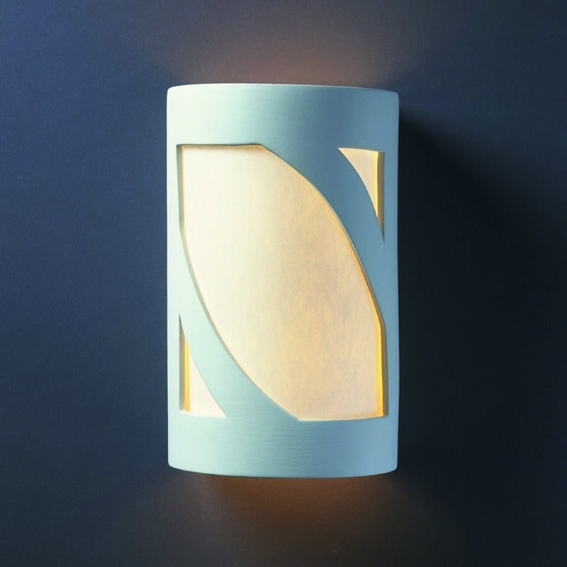 Justice Designs CER-7355-BIS Lantern, Bisque