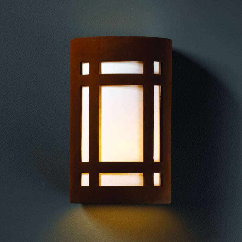 Justice Designs CER-7485-RRST Lantern, Real Rust