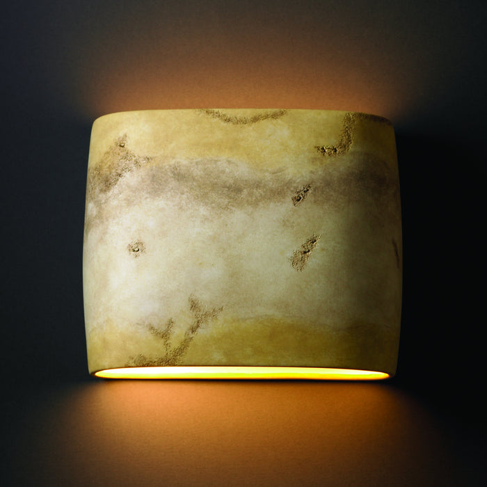 Justice Designs CER-8855-TRAG Wall Sconce, Greco Travertine