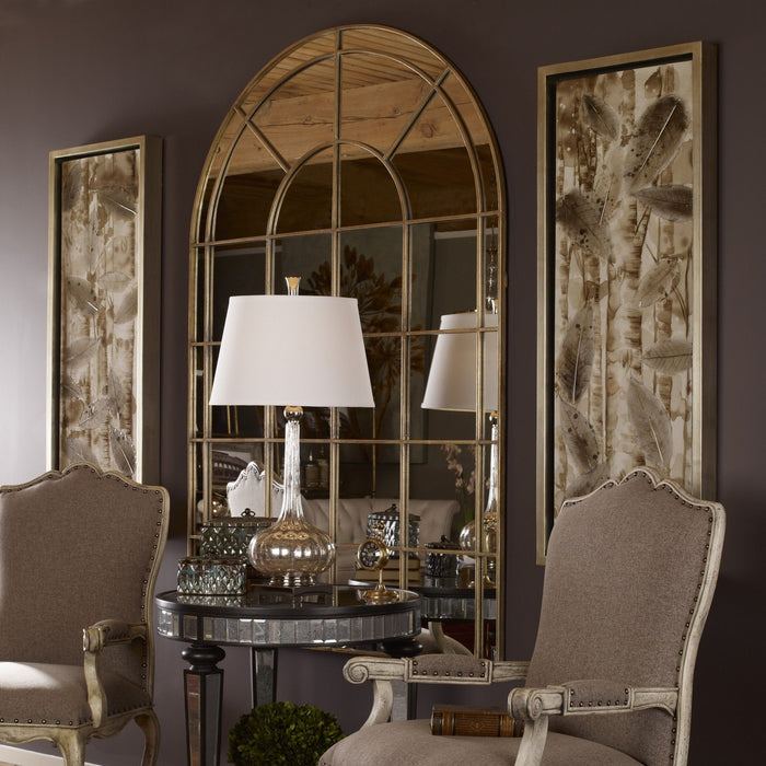 Uttermost 12866 Mirror, Antiqued Gold