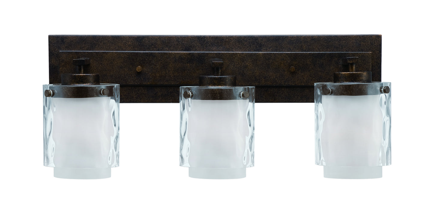 Craftmade 35403-PR Three Light Vanity, Peruvian Bronze