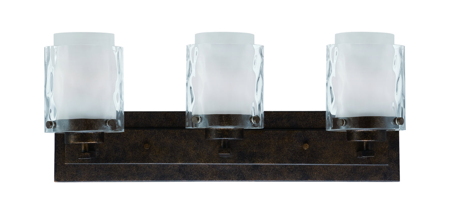 Craftmade 35403-PR Three Light Vanity, Peruvian Bronze