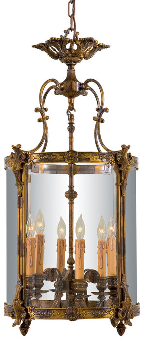 Metropolitan N2338-OXB Six Light Pendant, Oxide Brass