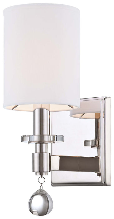 Metropolitan N2850-613 One Light Wall Sconce, Polished Nickel
