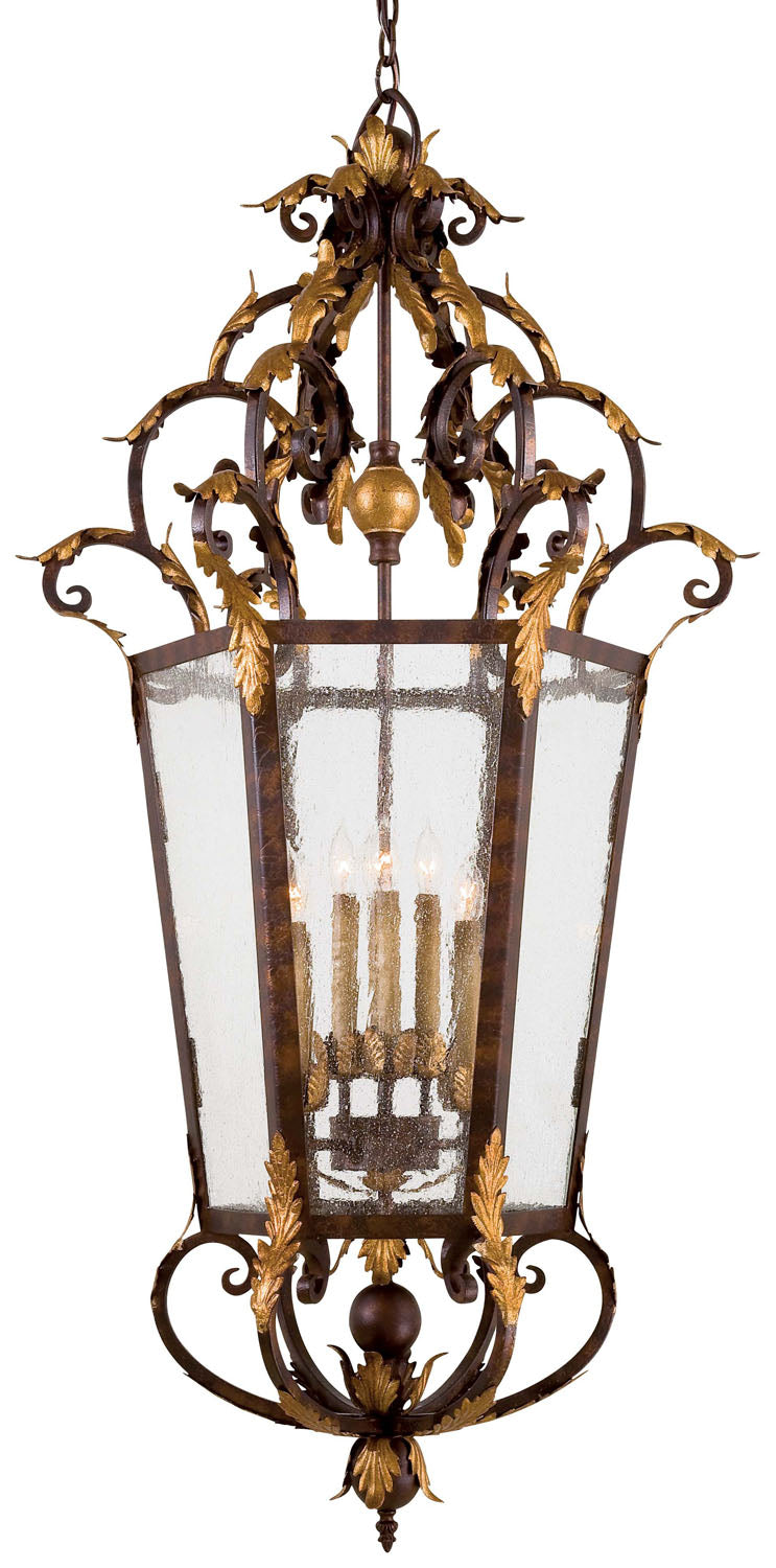 Metropolitan N3639-355 Eight Light Foyer Pendant, Golden Bronze