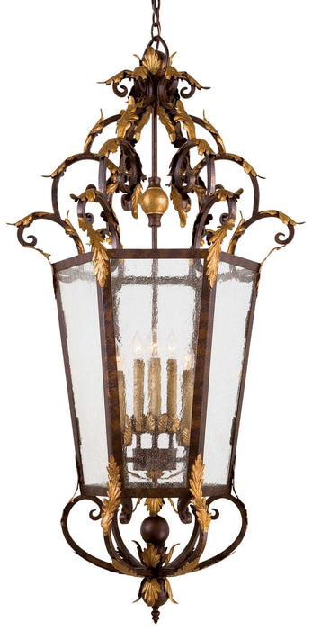 Metropolitan N3639-355 Eight Light Foyer Pendant, Golden Bronze