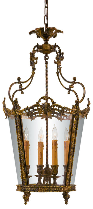Metropolitan N851204-OXB Four Light Foyer Pendant, Oxide Brass