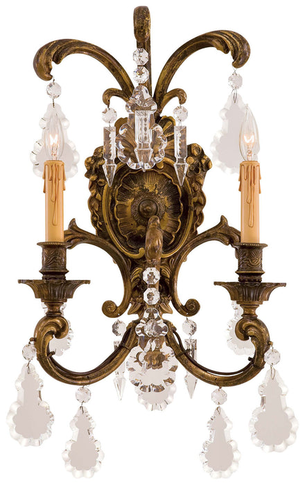 Metropolitan N9200 Two Light Wall Sconce, Oxide Brass
