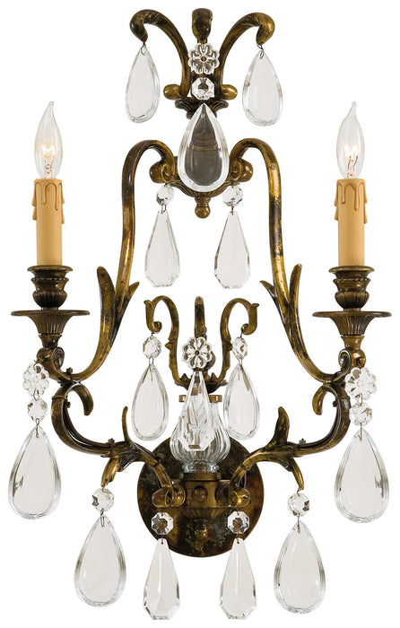 Metropolitan N952115 Two Light Wall Sconce, Oxidized Brass